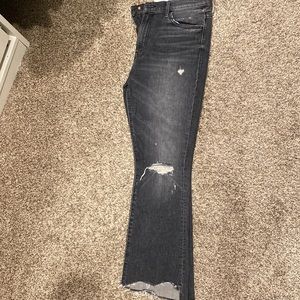 Black washed Mother jeans